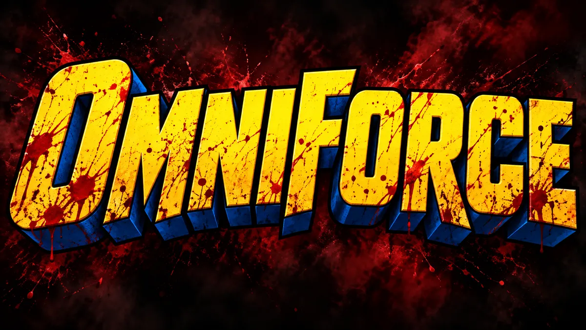 "Omniforce" rendered with the Invincible Font