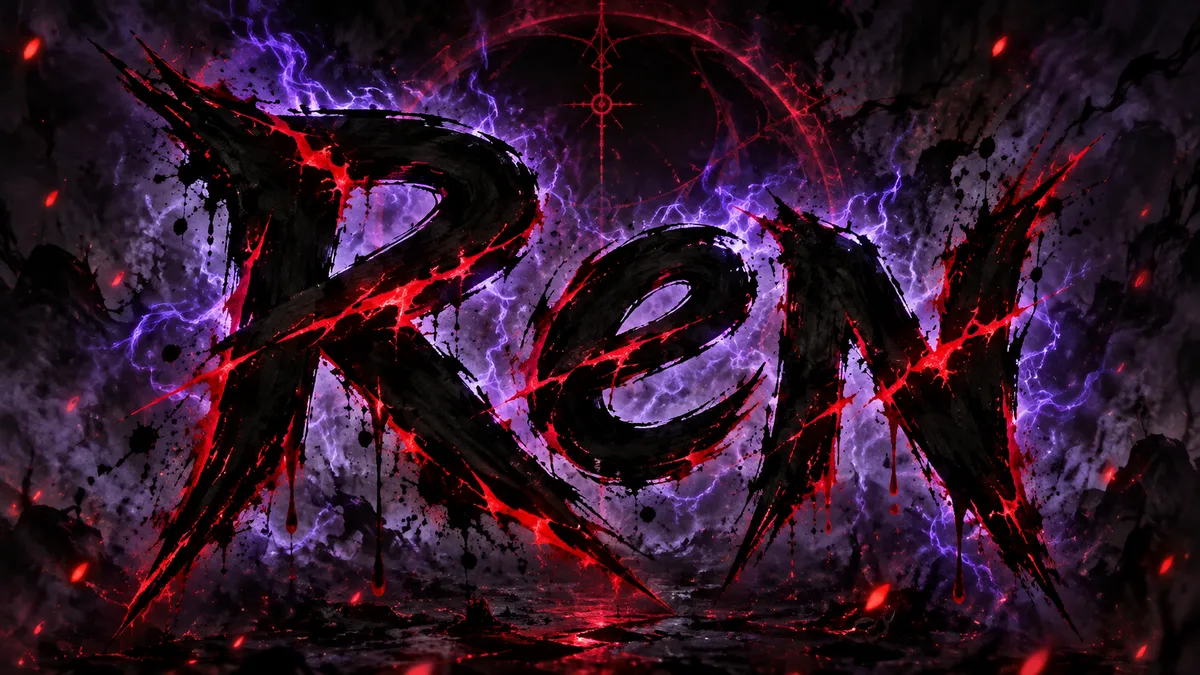 JJK Font generator example: "Ren"