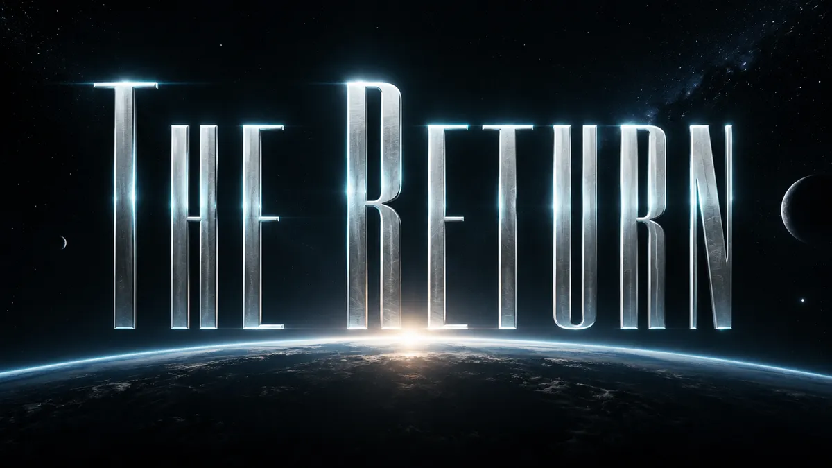 "The Return" rendered with the Movie Title