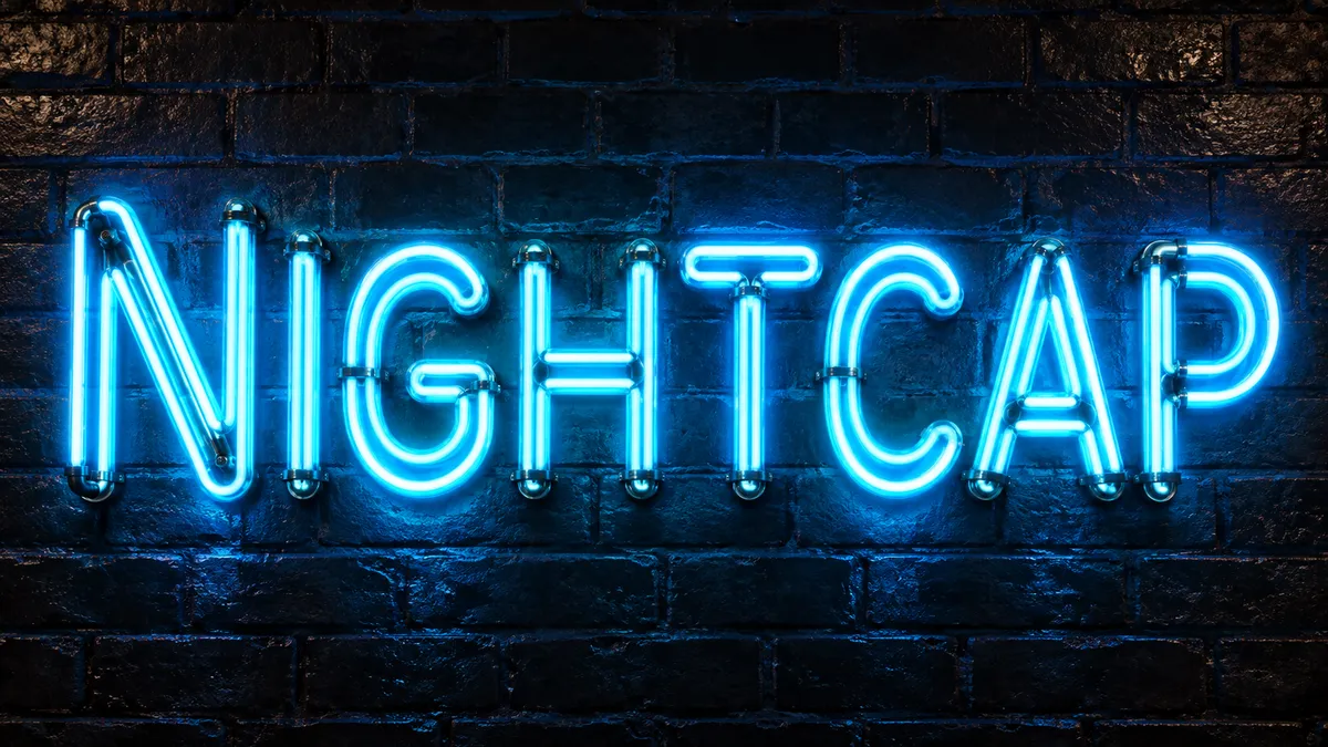 "Nightcap" rendered with the Neon Sign