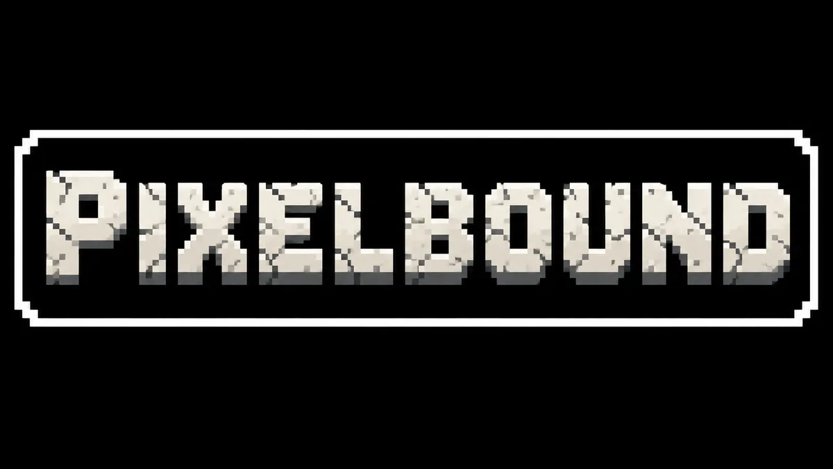 "Pixelbound" rendered with the Undertale Font