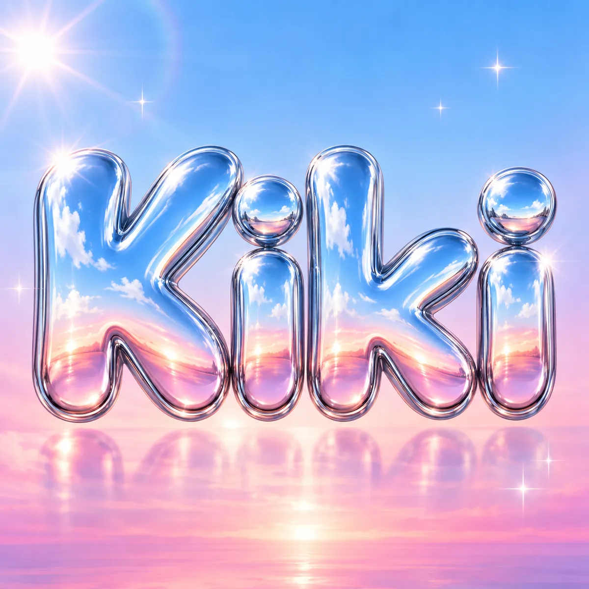Y2K Text generator example: "Kiki"