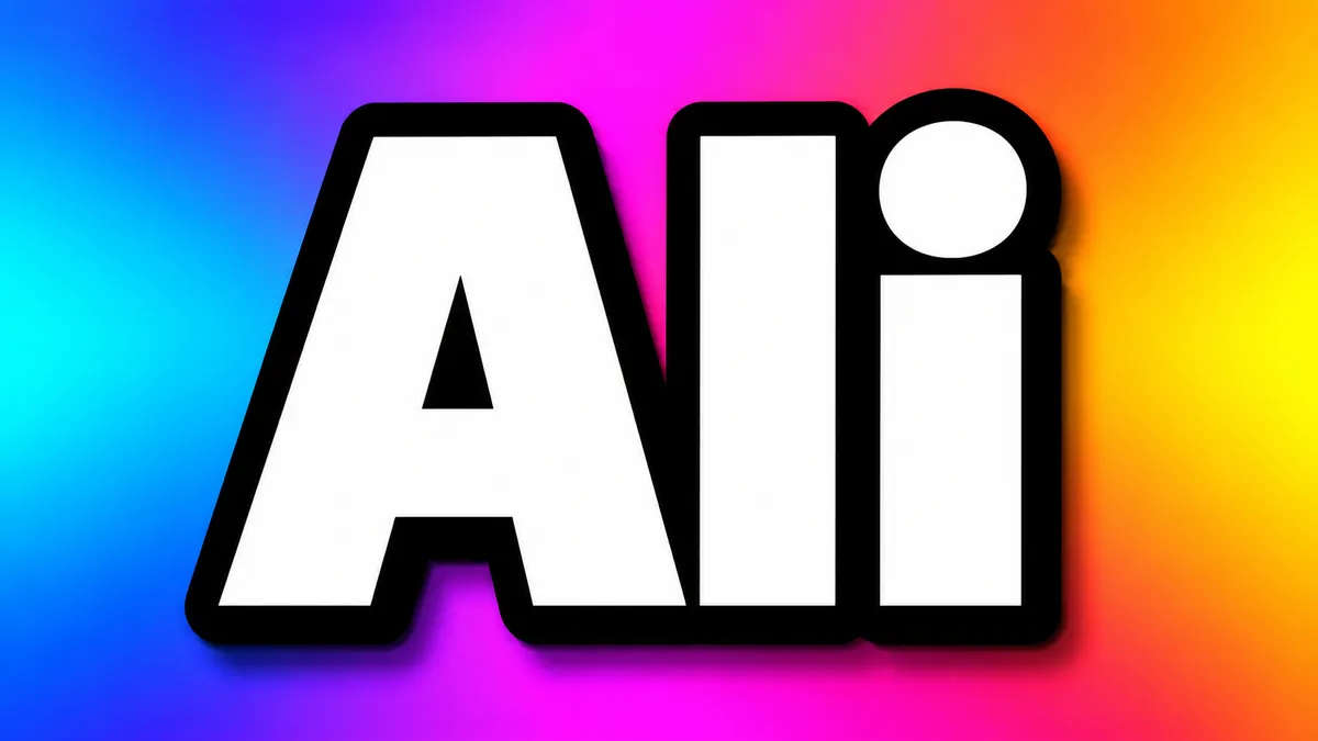 Thumbnail Text generator example: "Ali"