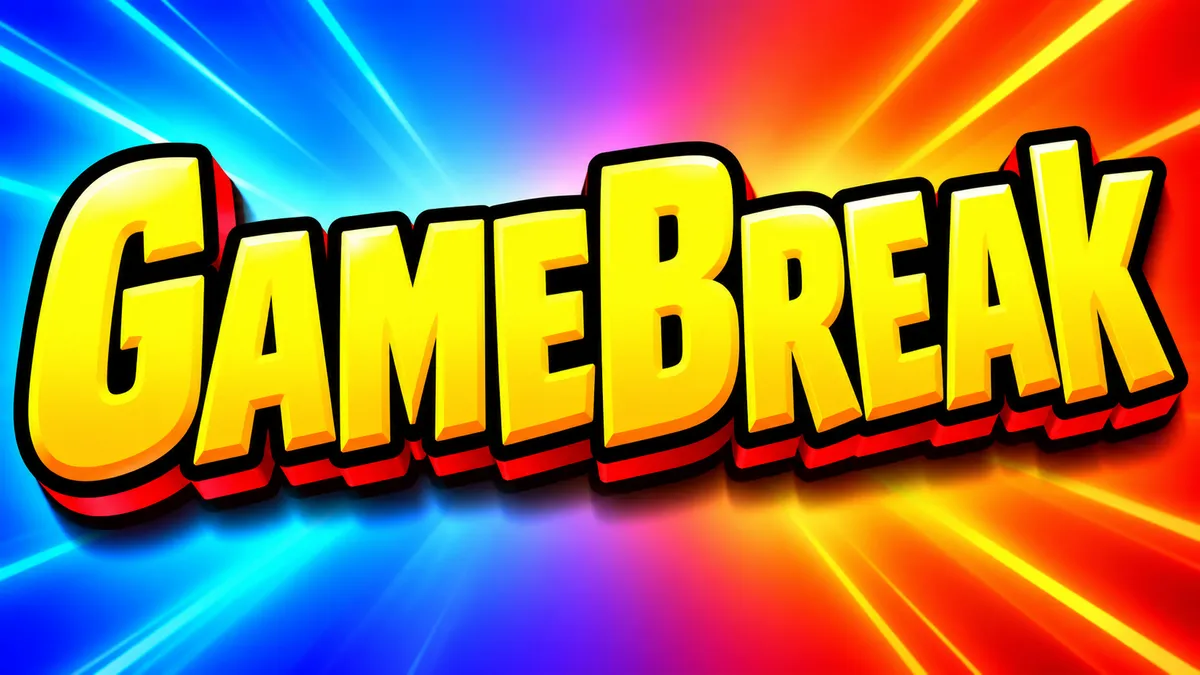 "GameBreak" rendered with the Thumbnail Text
